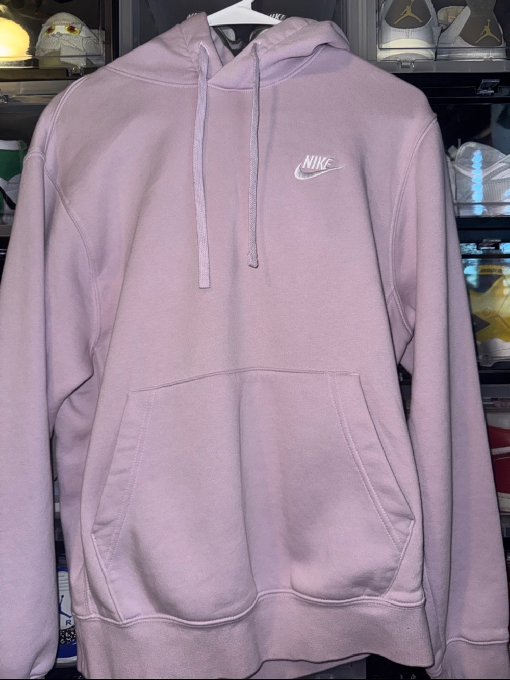 Nike Men's Crewneck Hoodie - Lavender Pink